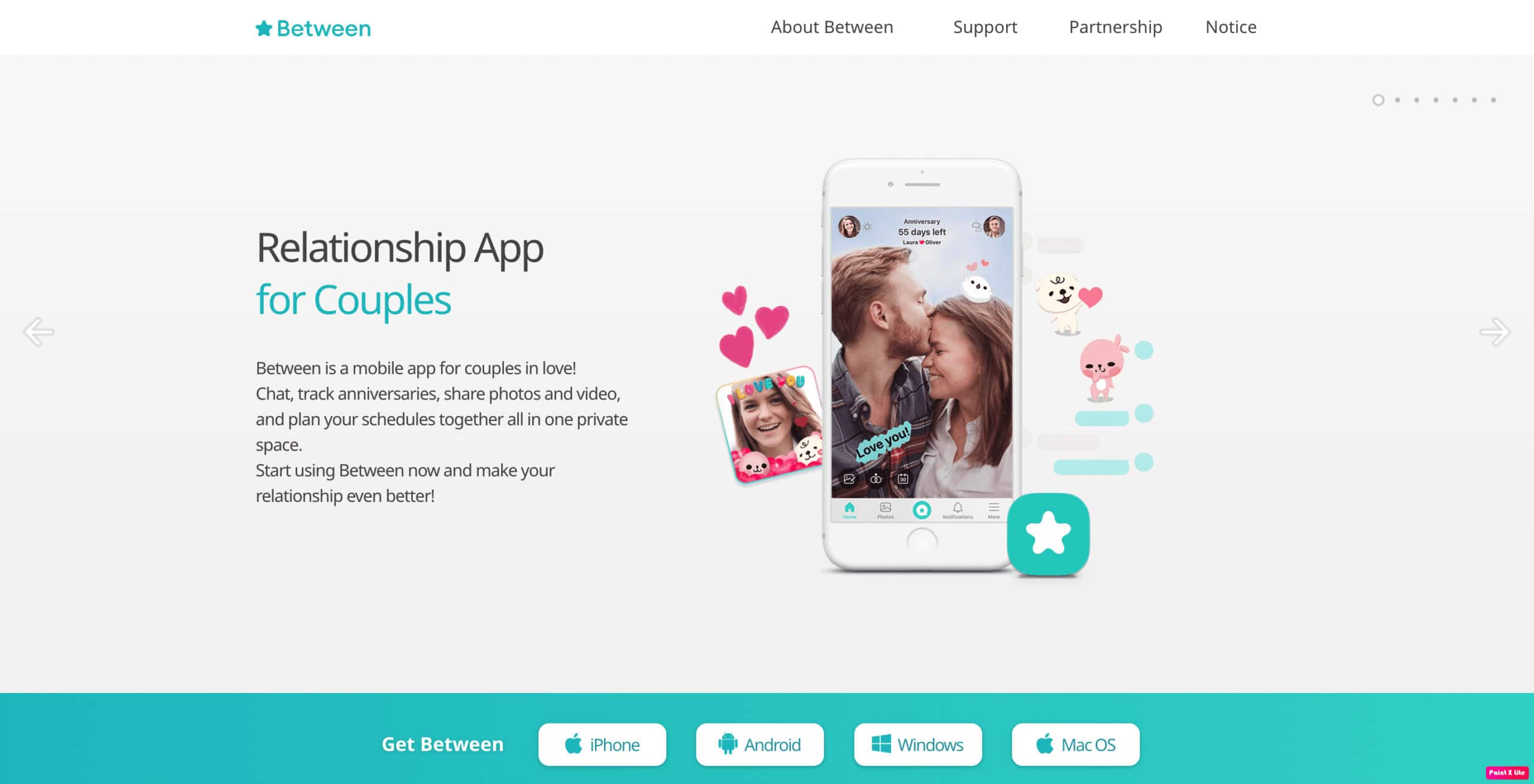 between app homepage