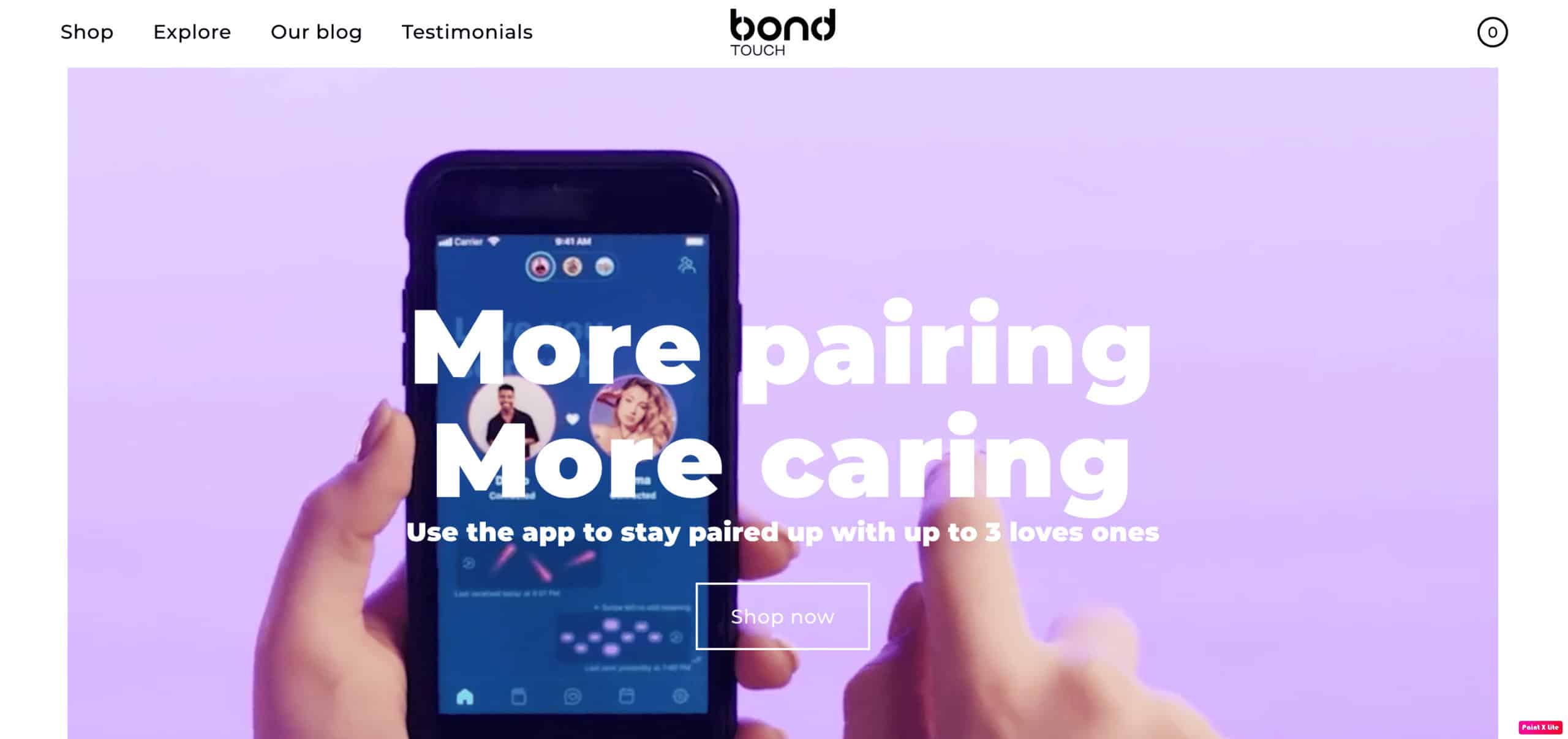 bond touch homepage | Apps for Long Distance Couples