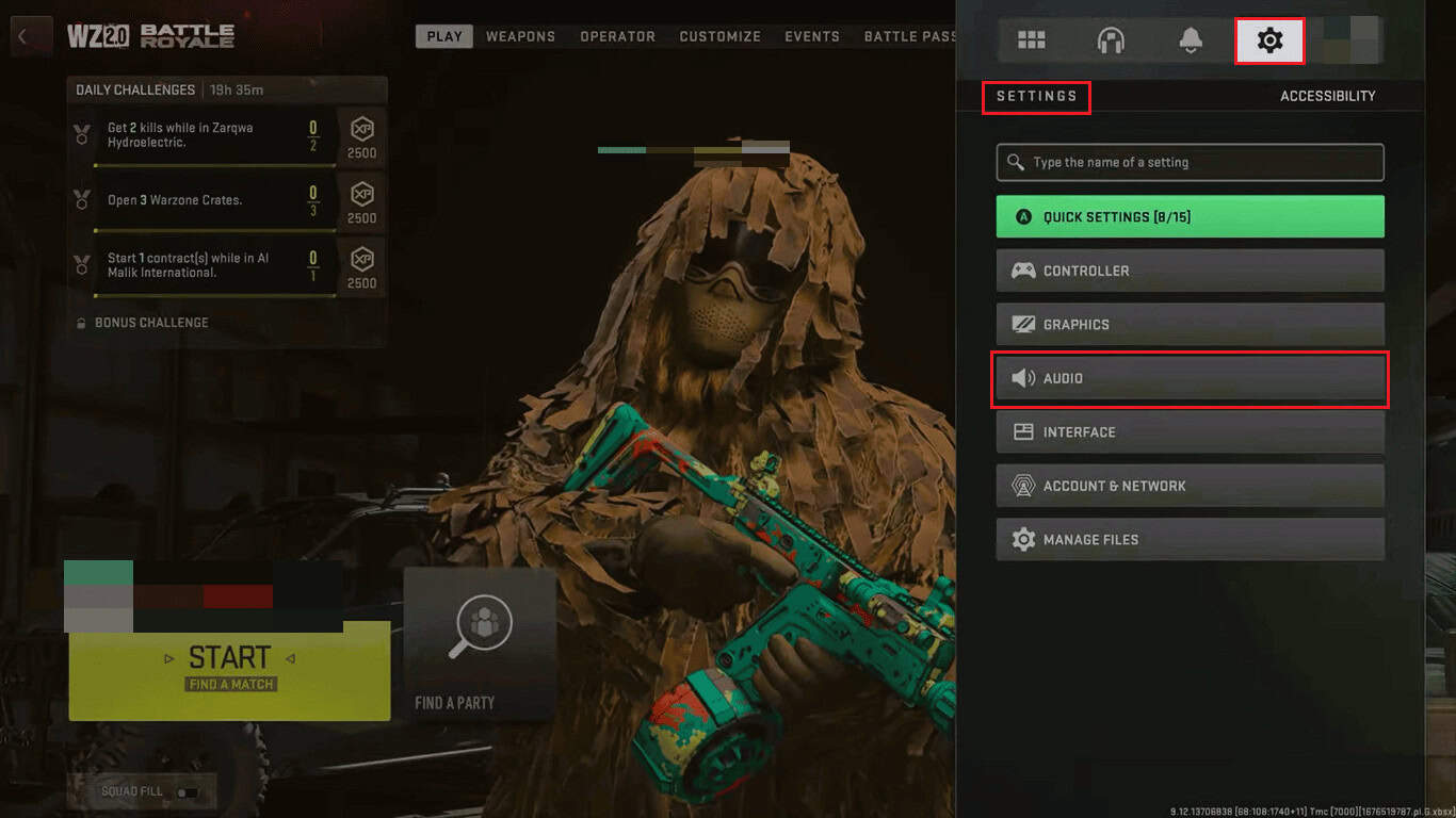 call of duty warzone 2.0 audio setting