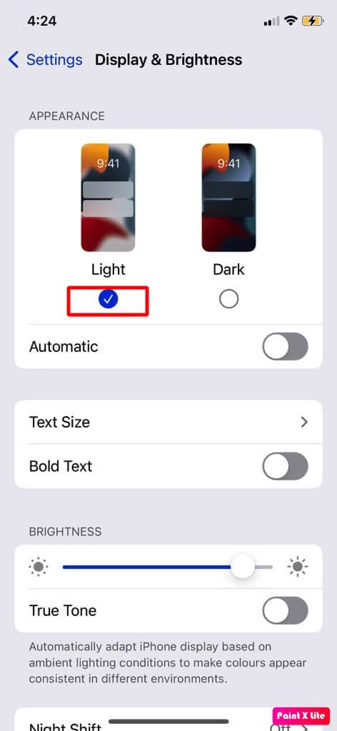 choose light theme | fix iPhone camera not working