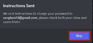 Click on the Okay button. Fix Discord Email is Already Registered Error