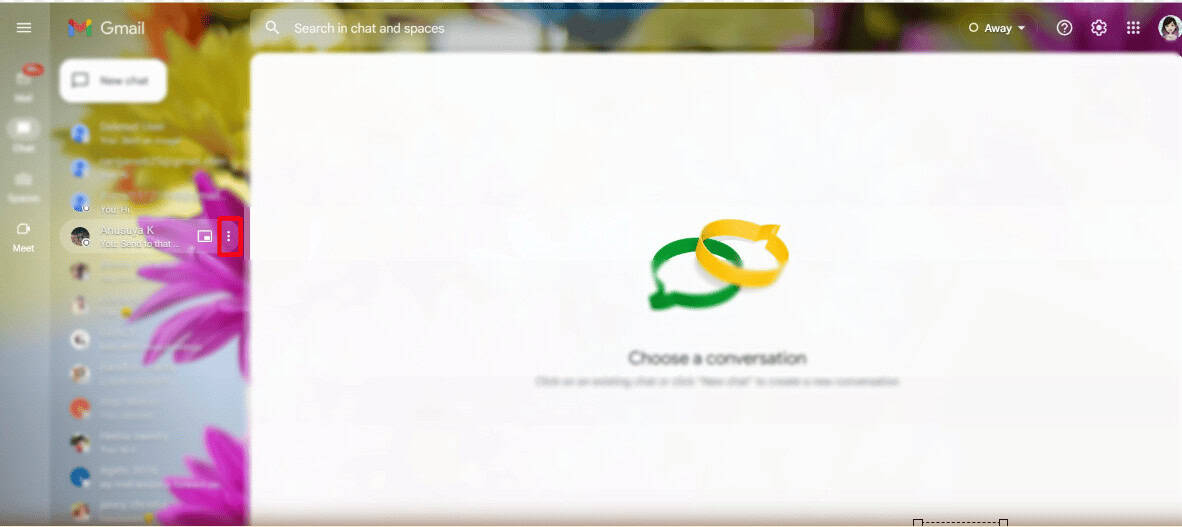 Click on the three dots. | can I delete Google Chat from my phone