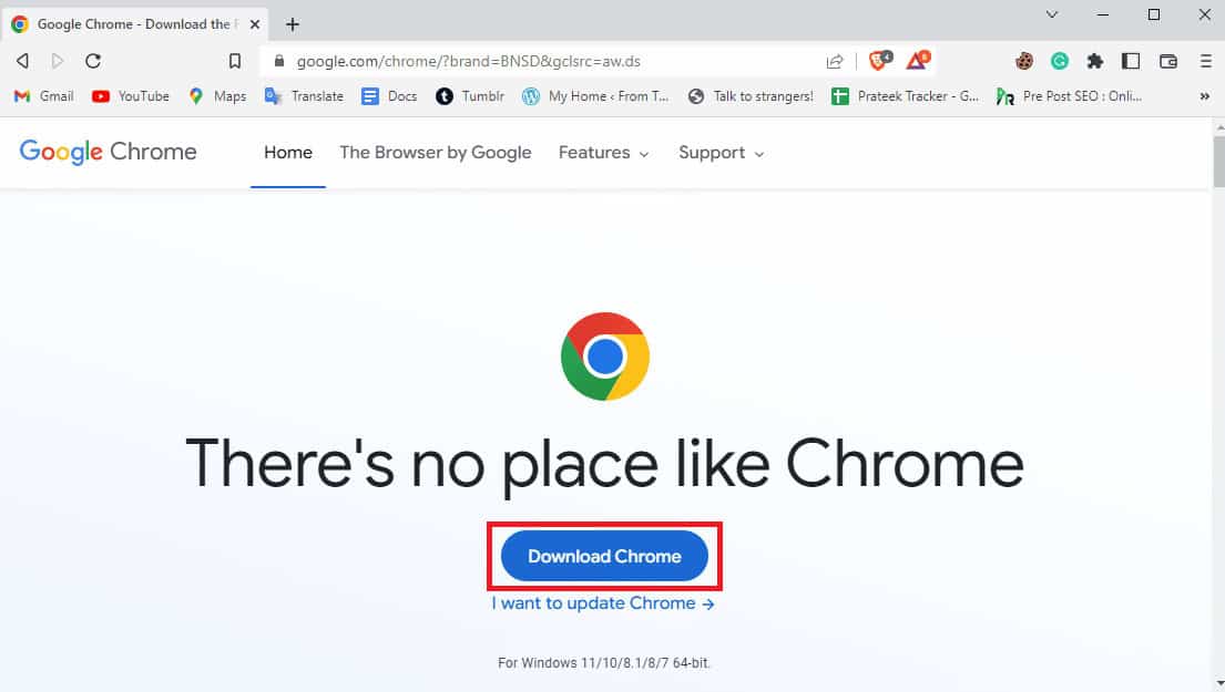 Click the Download Chrome button to download Chrome. 13 Ways to Fix Failed Download Error on Chrome