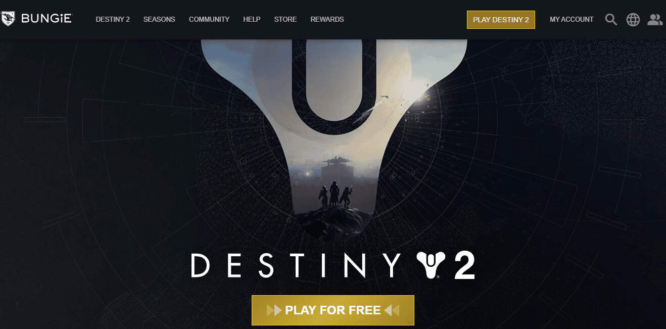 DESTINY 2 webpage. 23 Best Live Service Games