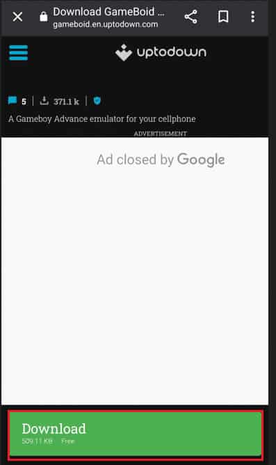 Download the Gameboid app from your browser 