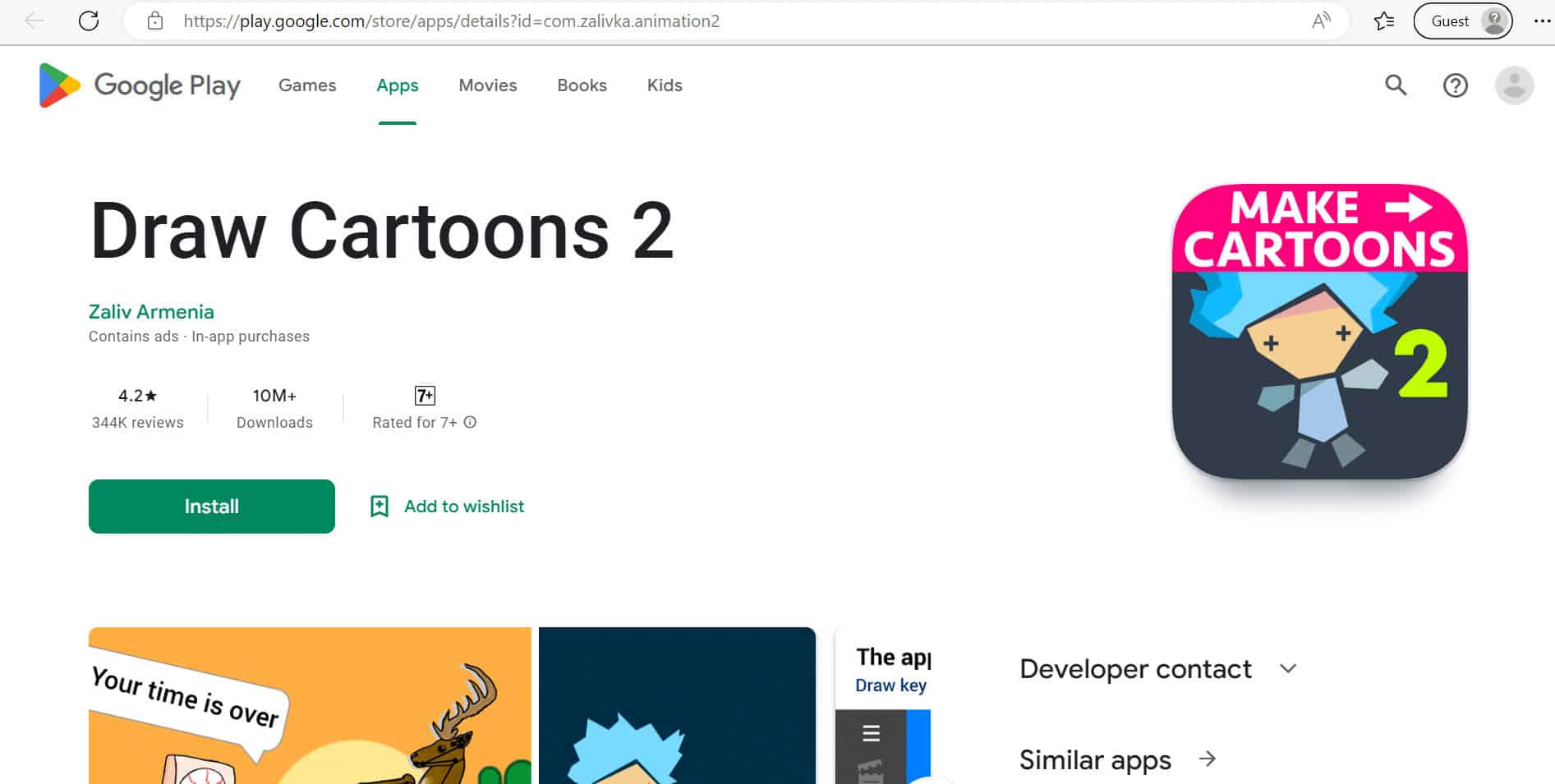 Draw Cartoons 2 | Best Animation Apps for Android