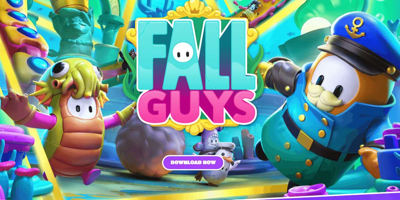 FALL GUYS webpage. 23 Best Live Service Games