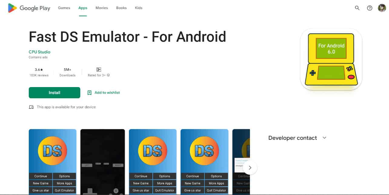 Fast DS Emulator for Android