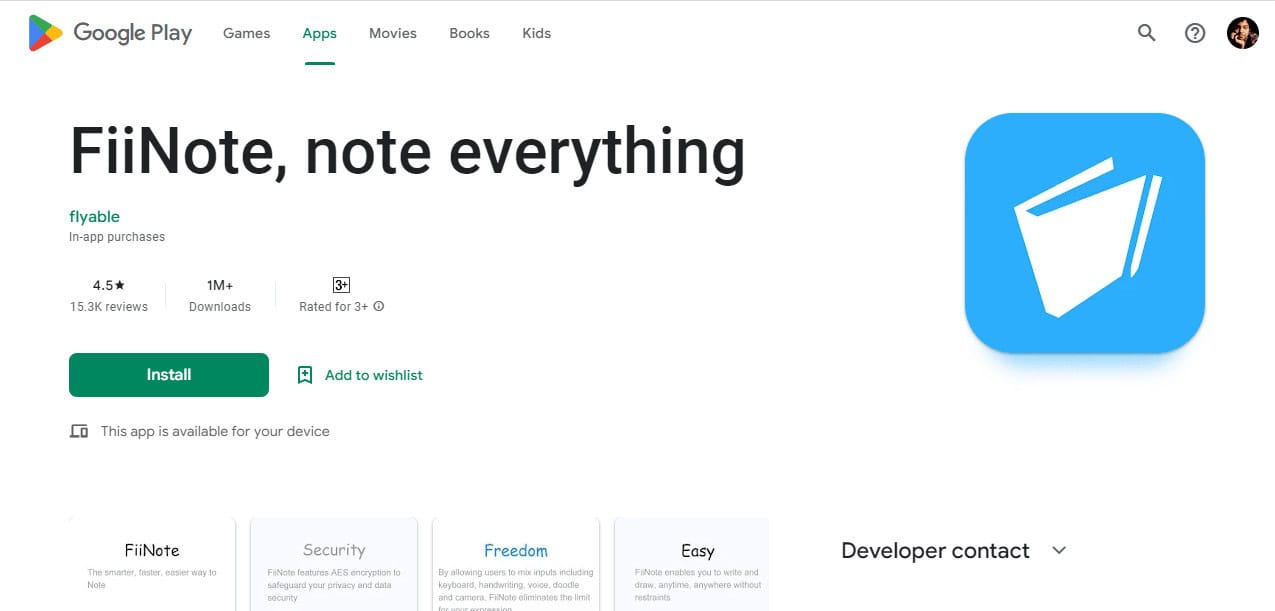 FiiNote. Top 23 Best Notes App for Android