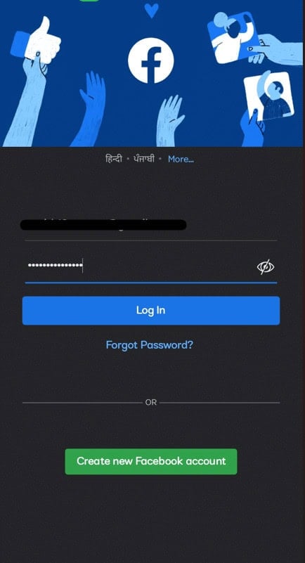 First log in to your Facebook account on your Android or iPhone.