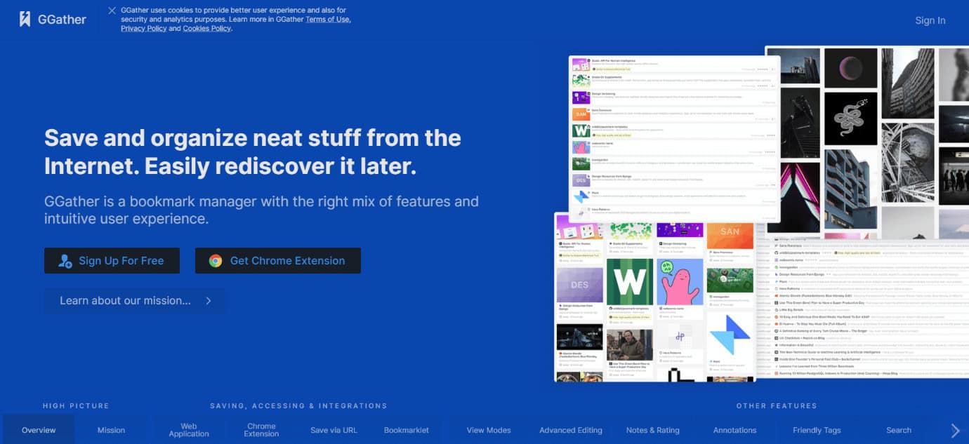 G-Gather website. 19 Best StumbleUpon Alternatives