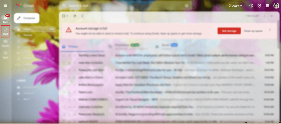 Go to Chats.