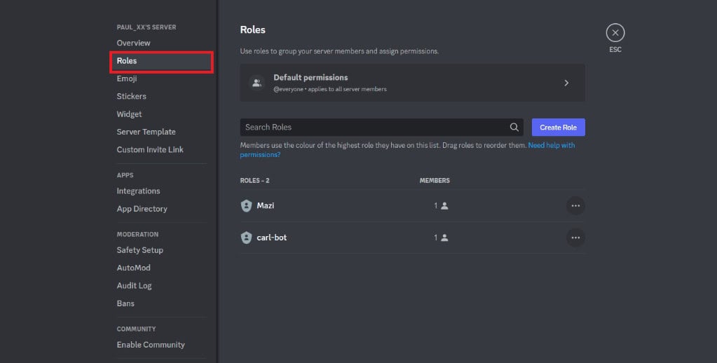 Go to the sidebar and click on the Roles category. How to Add Reaction Roles on Discord Carl Bot