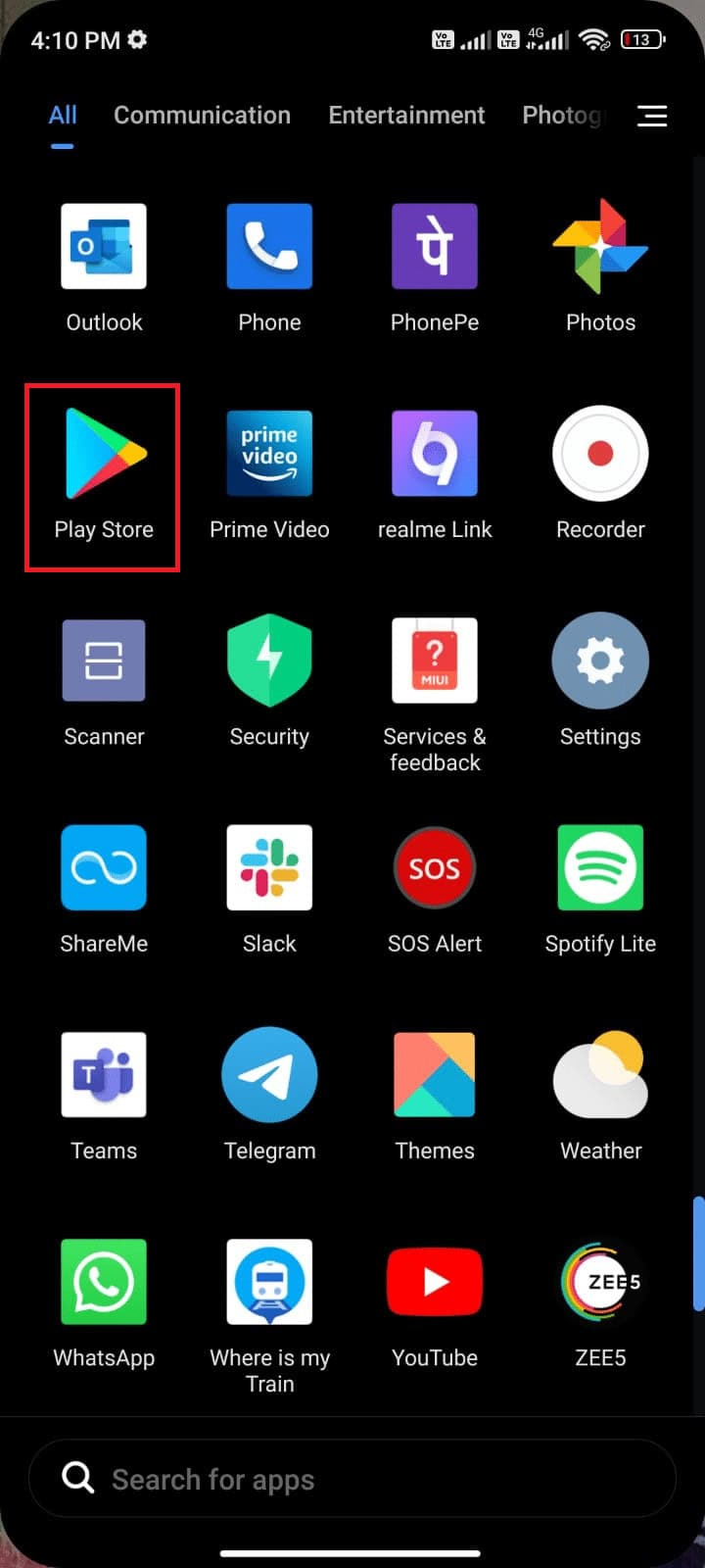 Go to your Home Screen and tap Play Store