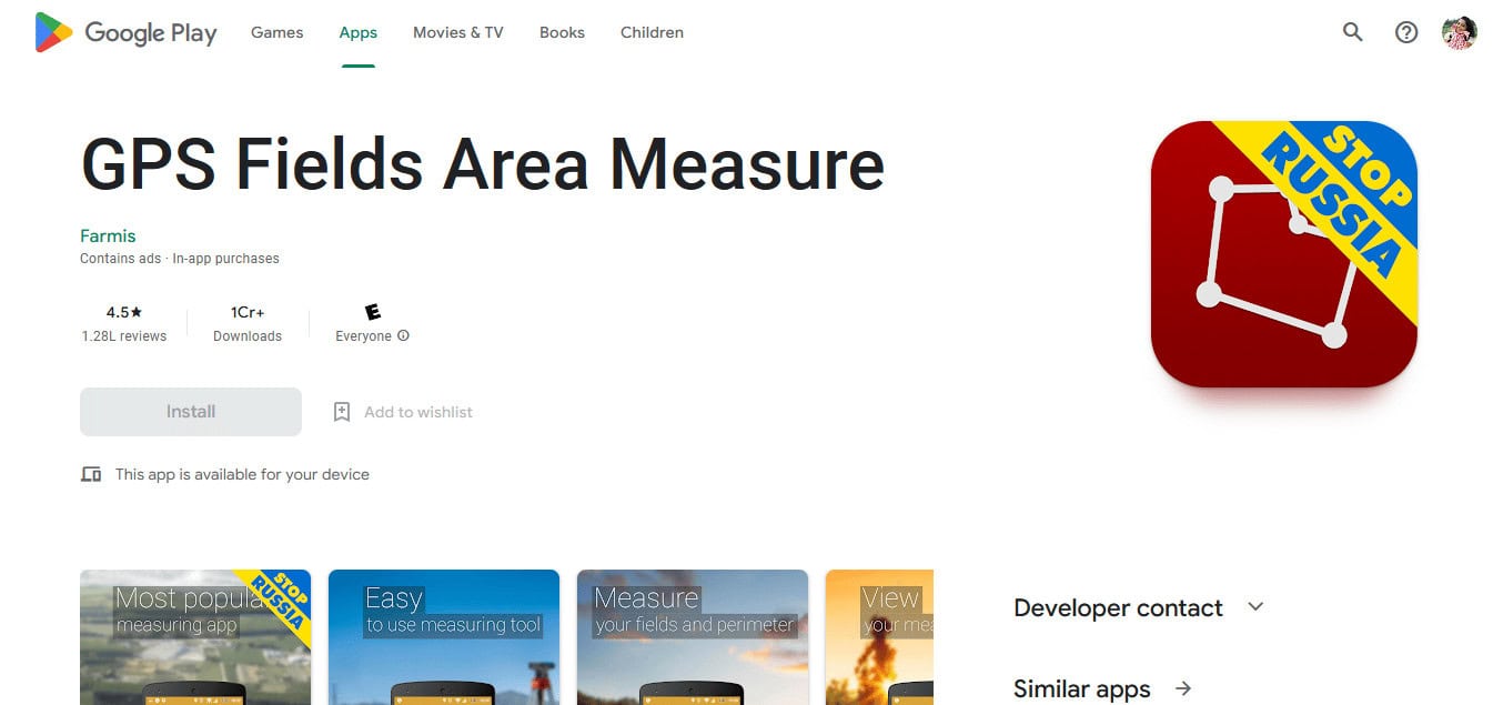 GPS Fields Area Measure