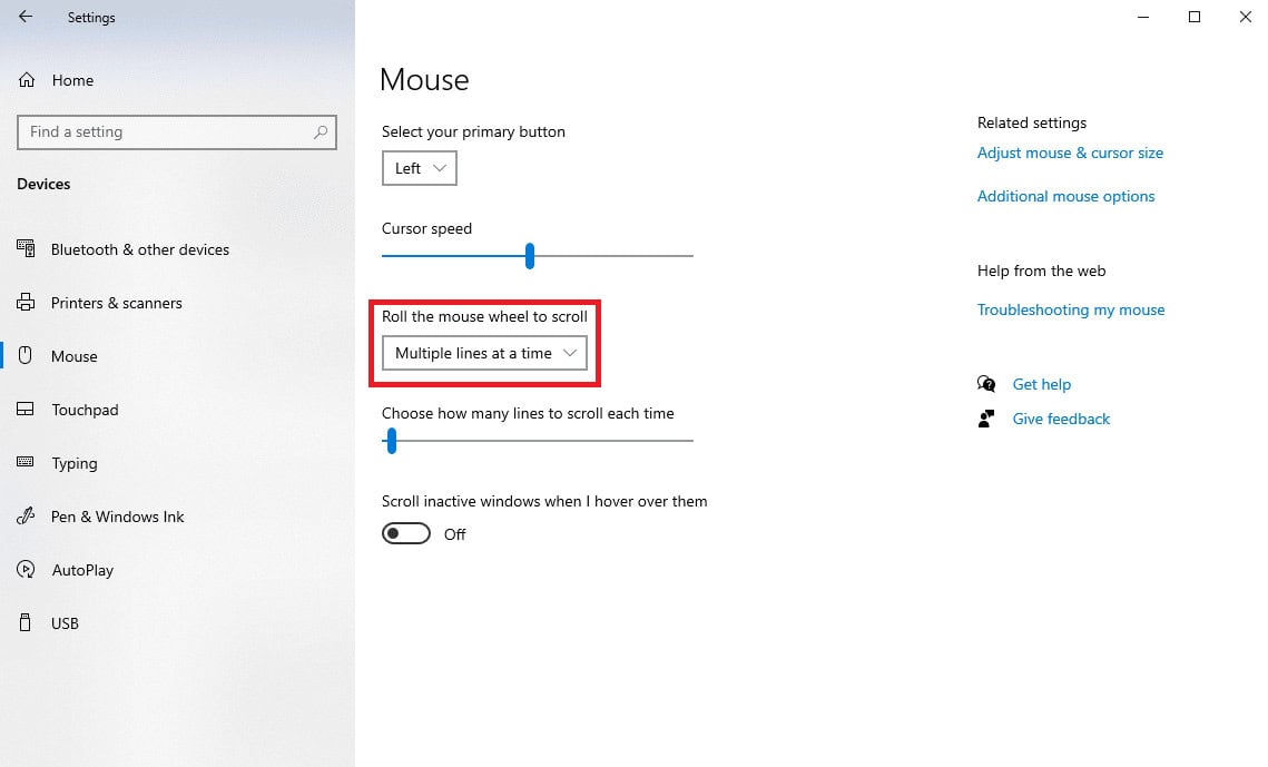 select Multiple lines at a time. Fix Windows Scrolling by Itself Issue