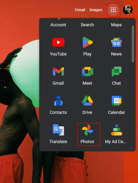 launch the Google Chrome and launch Google Photos from there