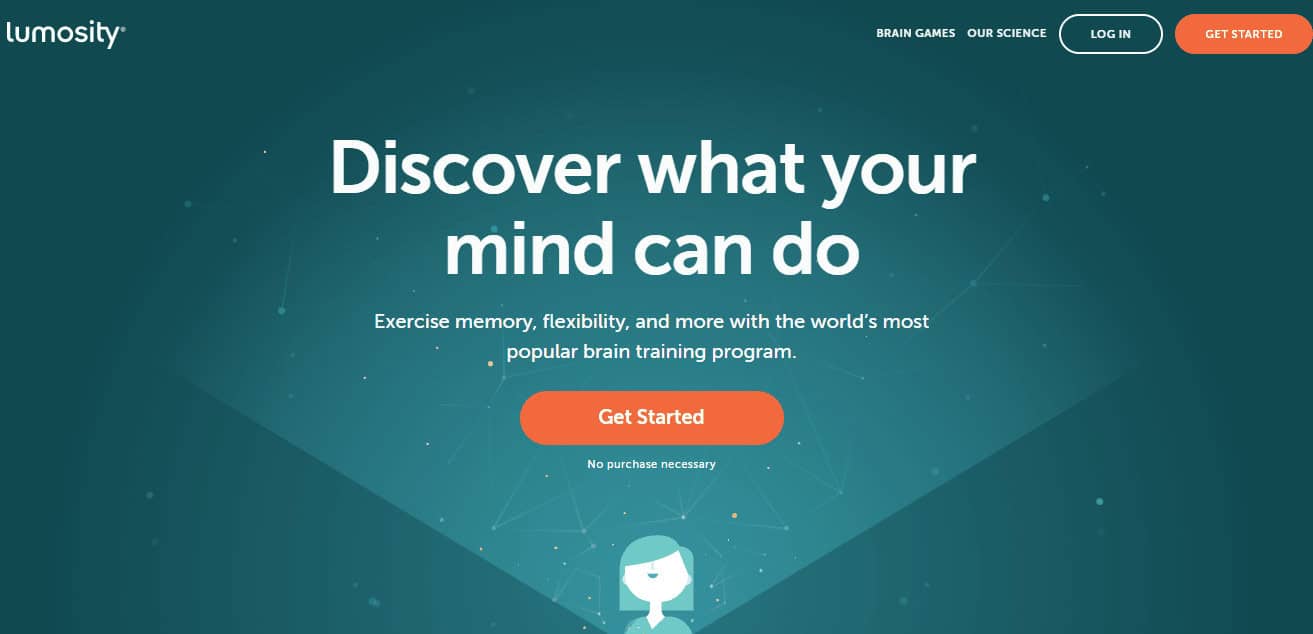 Lumosity homepage