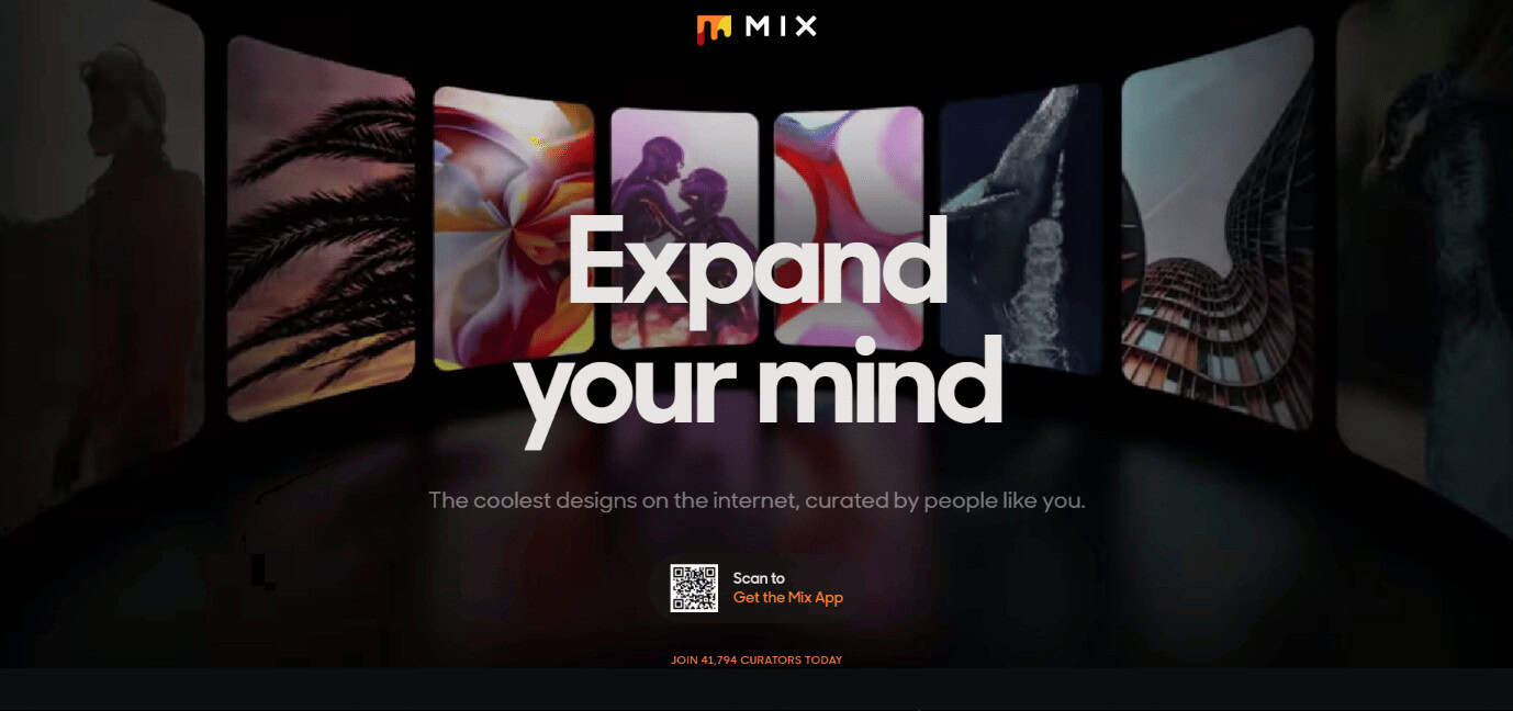 Mix.com home page. 19 Best StumbleUpon Alternatives