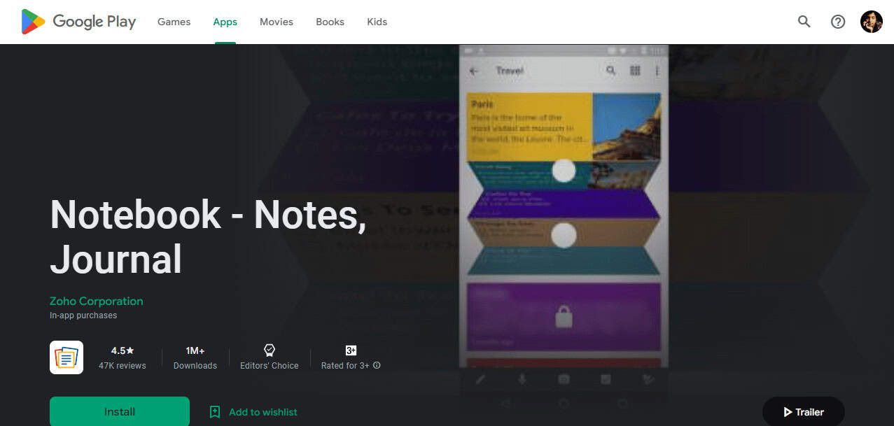 Notebook by Zoho