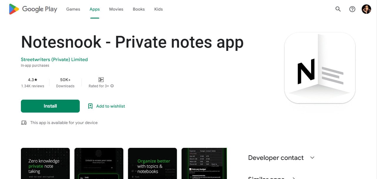 Notsnook. Top 23 Best Notes App for Android