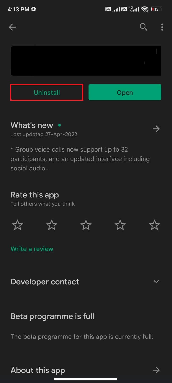 tap Uninstall. 9 Ways to Fix Discord Search Not Working on Mobile