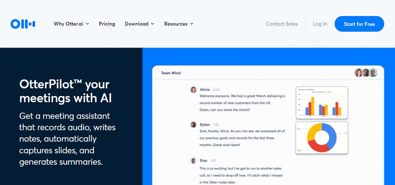 Otter is one of the best AI meeting assistant tools