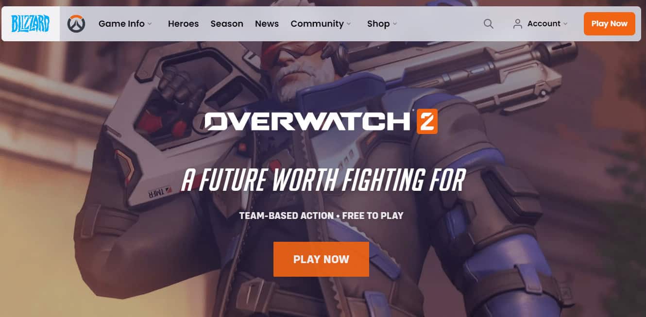 OVERWATCH 2 webpage 