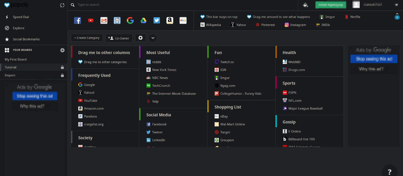 Papaly home page