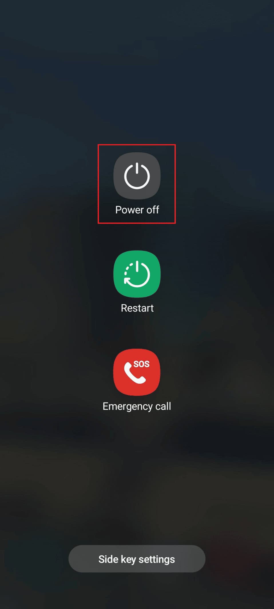 power off