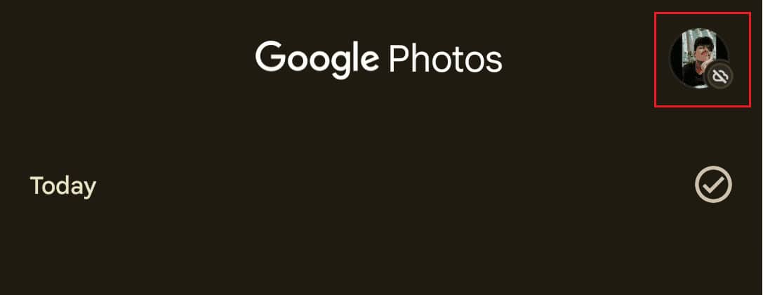 tap on profile picture