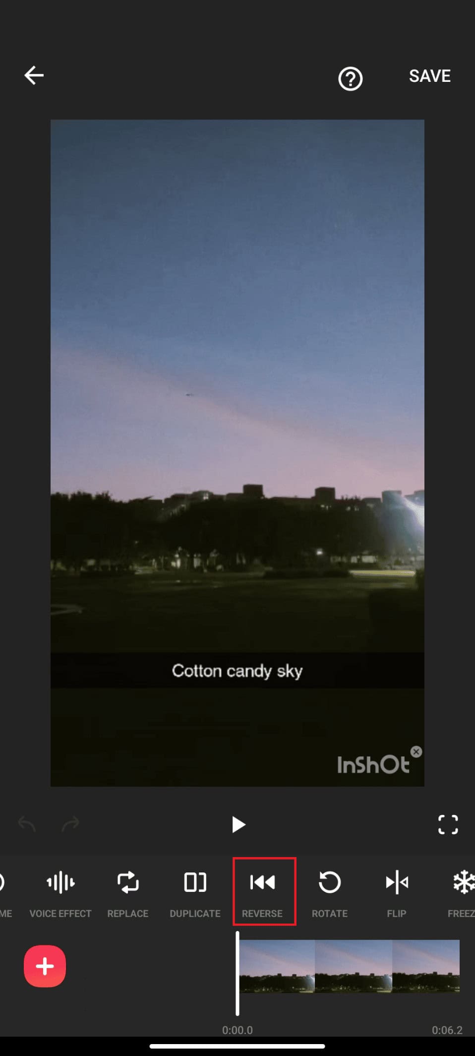 reverse option on inShot | How to Reverse Audio on Instagram