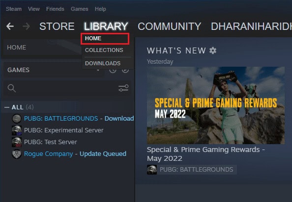 Select HOME from the menu and search for Halo Infinite