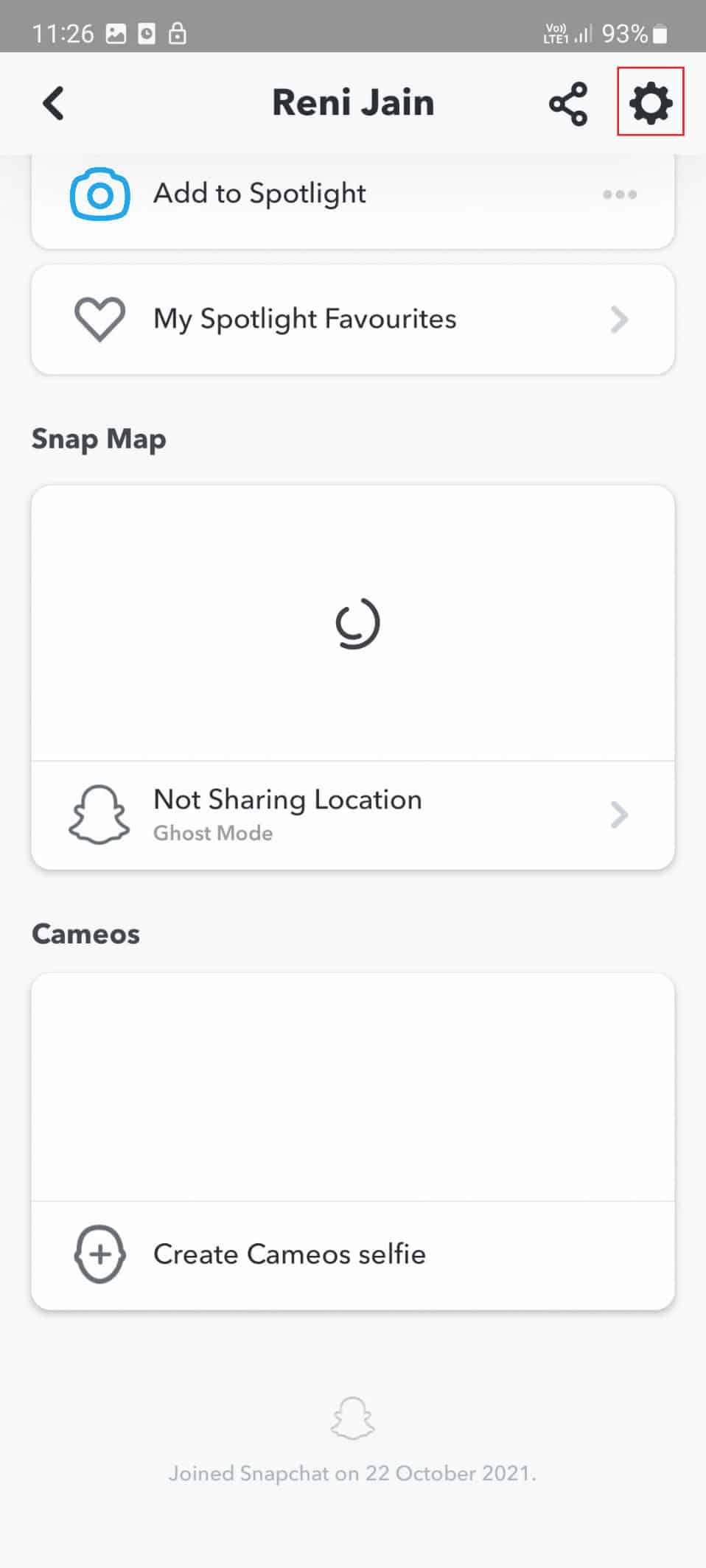 settings icon snapchat