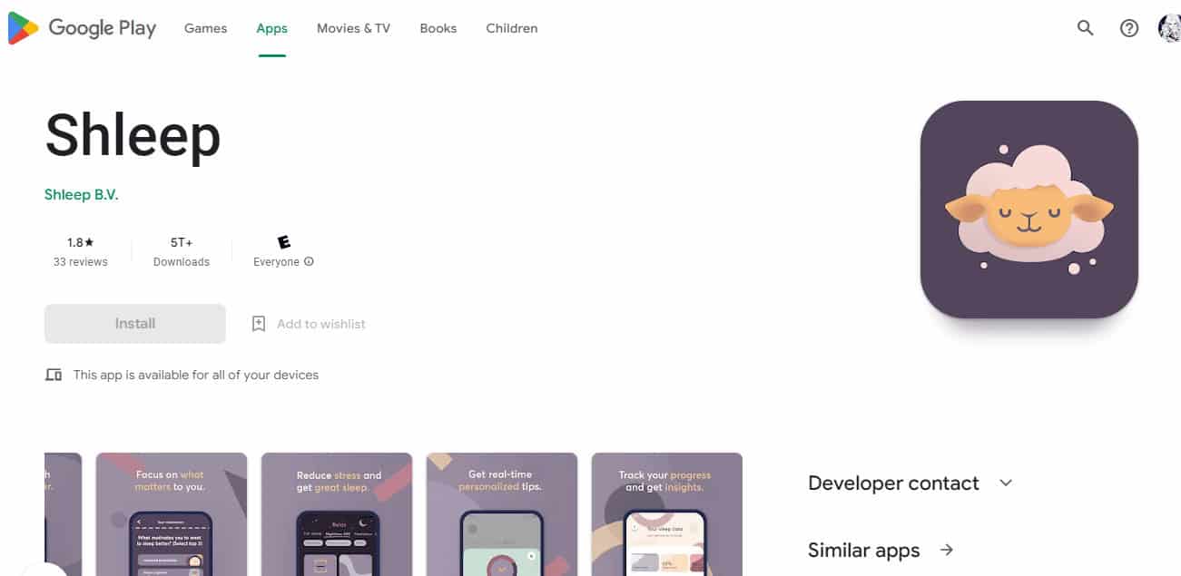 Shleep on Google Play
