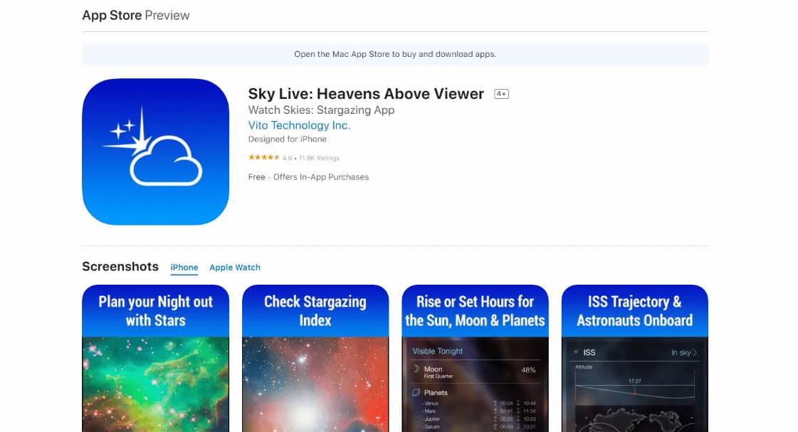Sky Live App Install Page