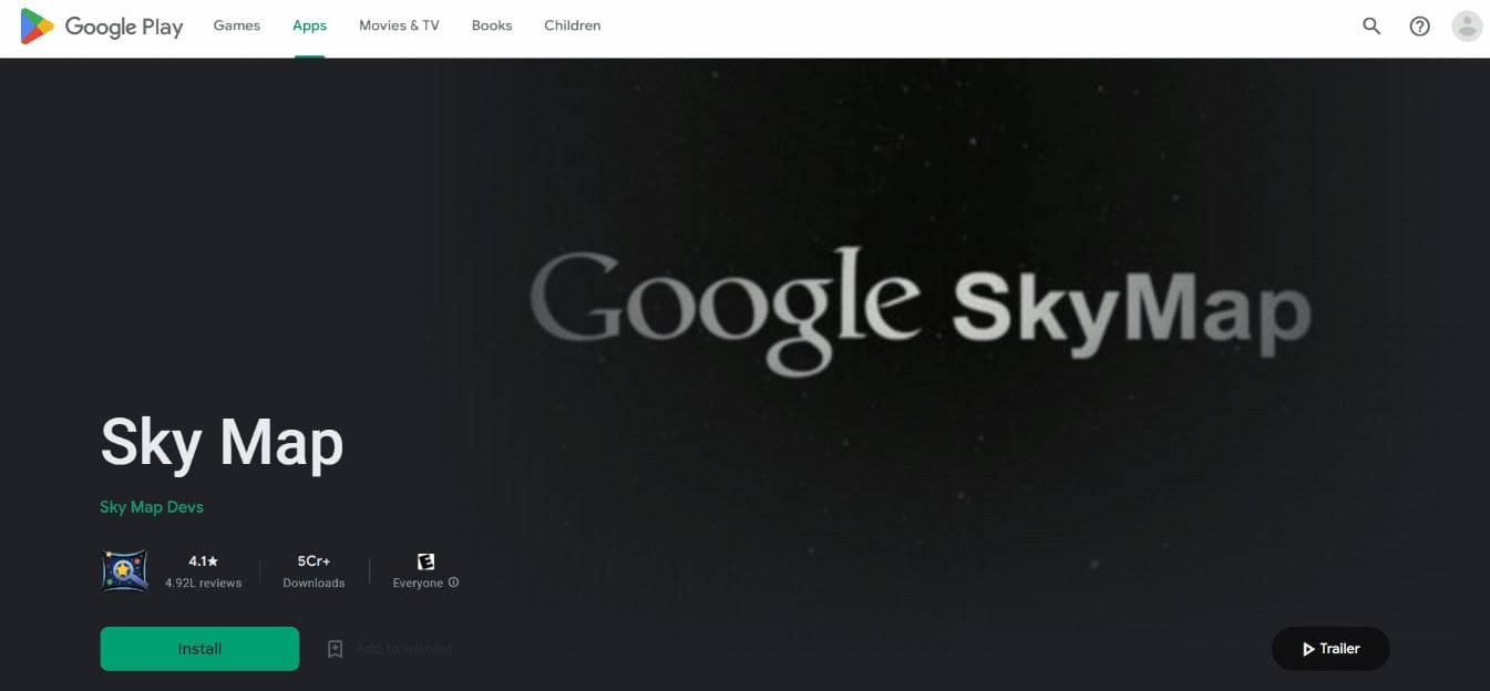 Sky Map App Install Page. 22 Best Astronomy and Stargazing Apps