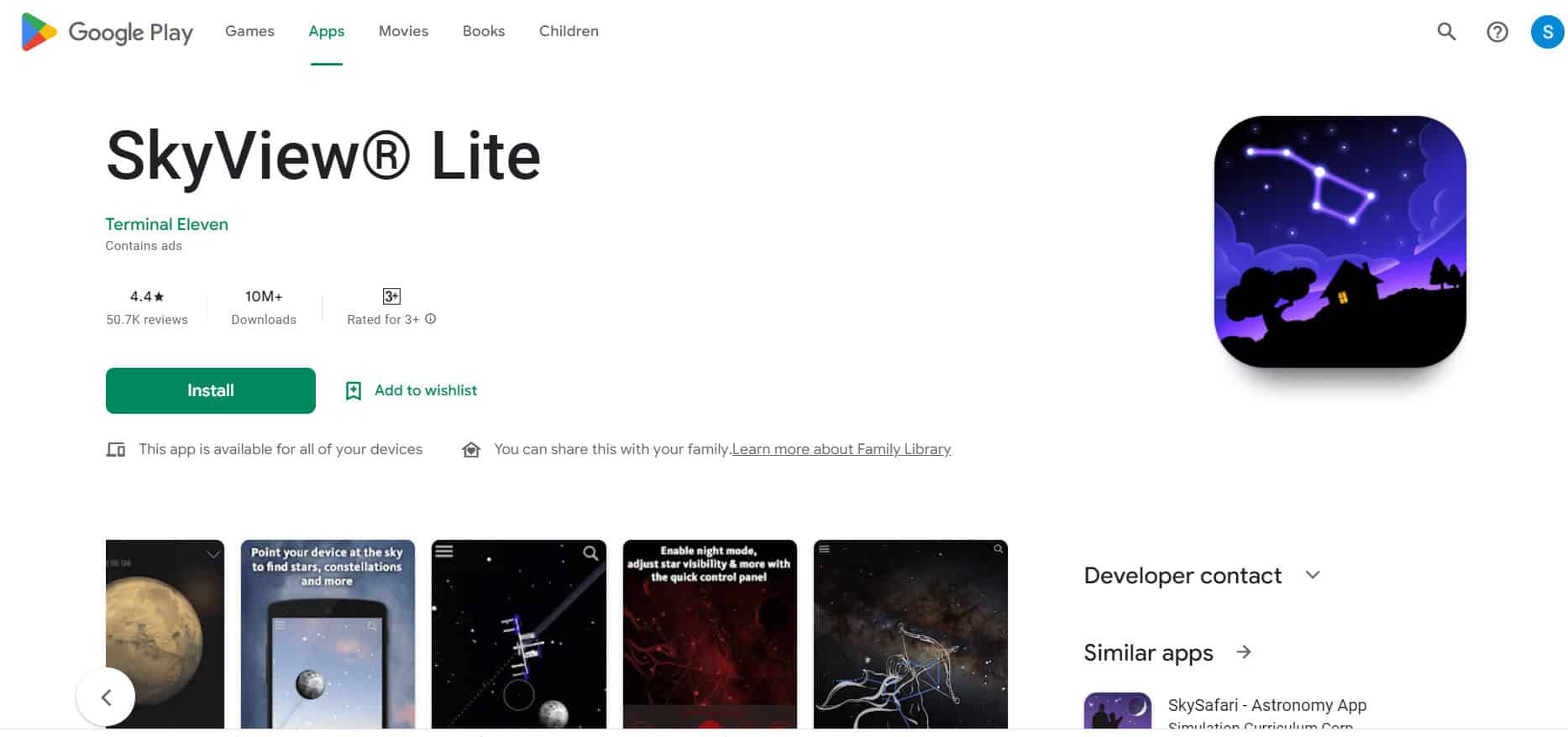 SkyView Lite Install Page