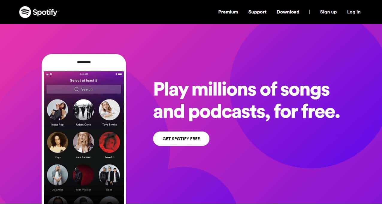 Spotify homeoage. 22 Best Self Care Apps for Free