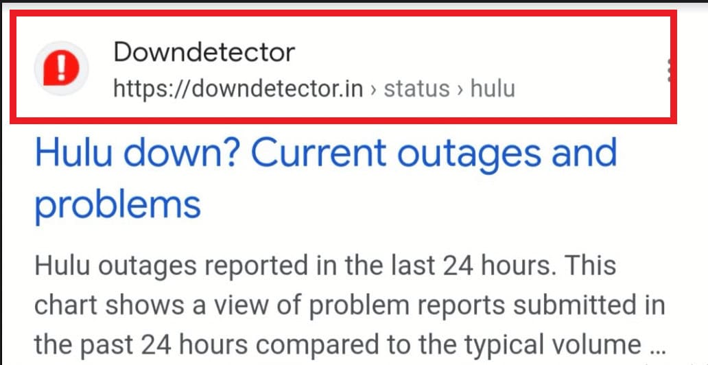 Tap on Downdetector