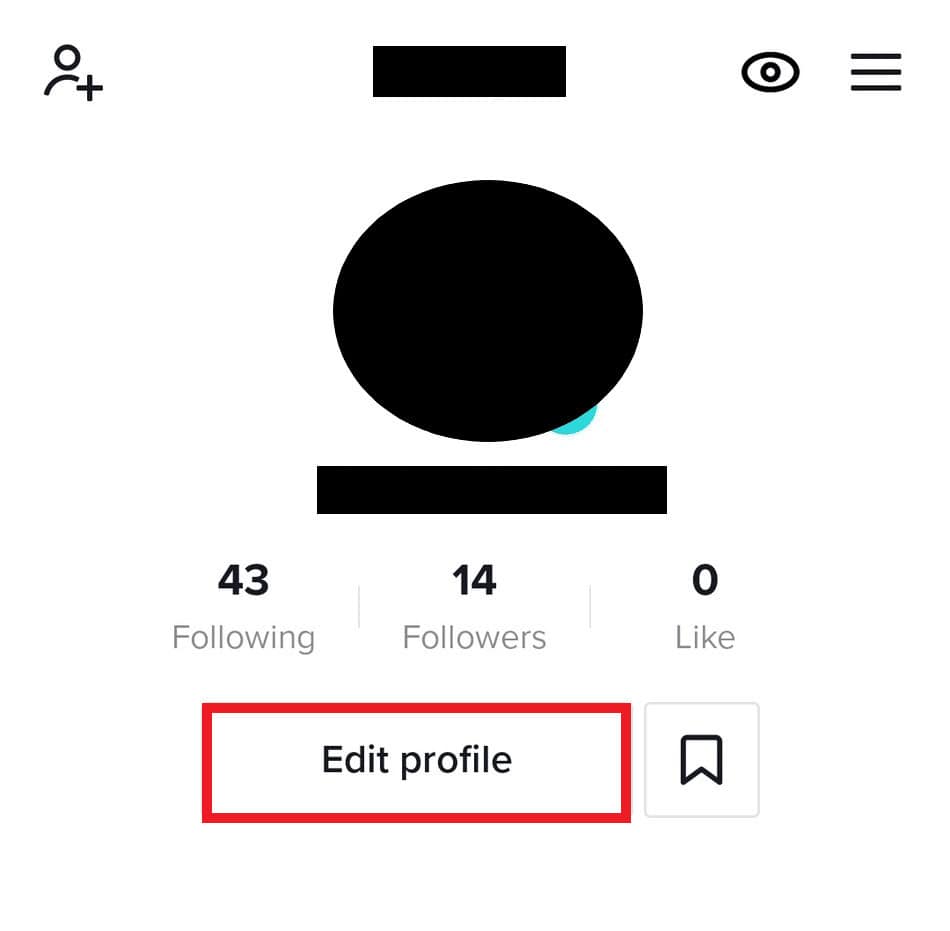 tap on Edit profile
