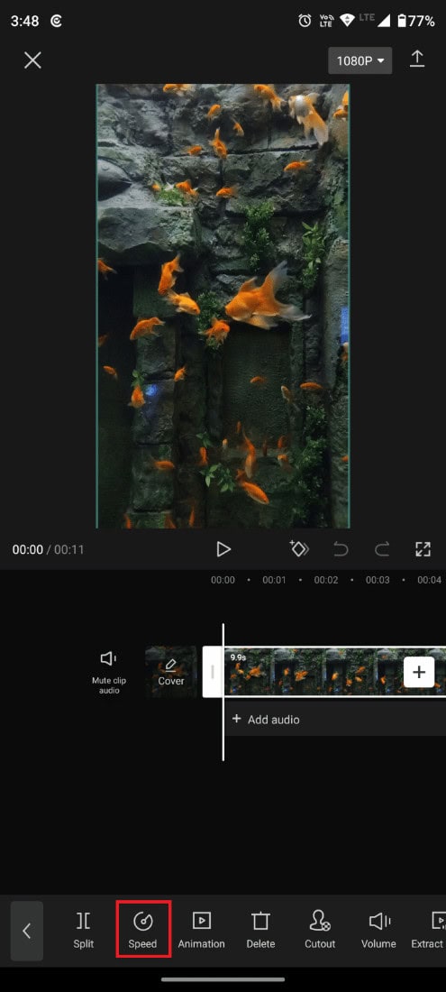 Tap on Speed