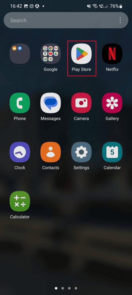 Tap on the Play Store icon