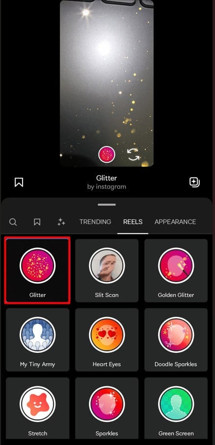 Tap the filter to see how it works.