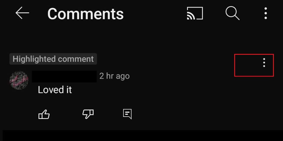 tap on the three dot icon