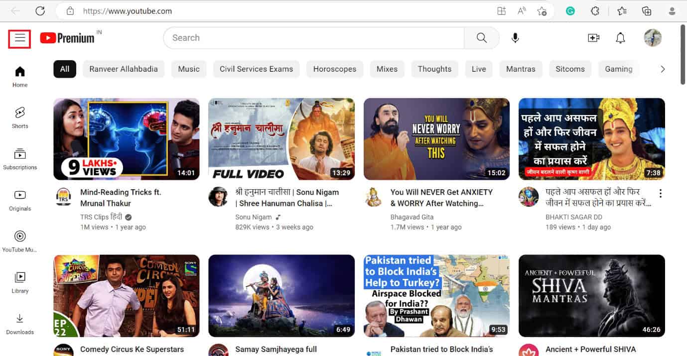 THREE lined icon youtube