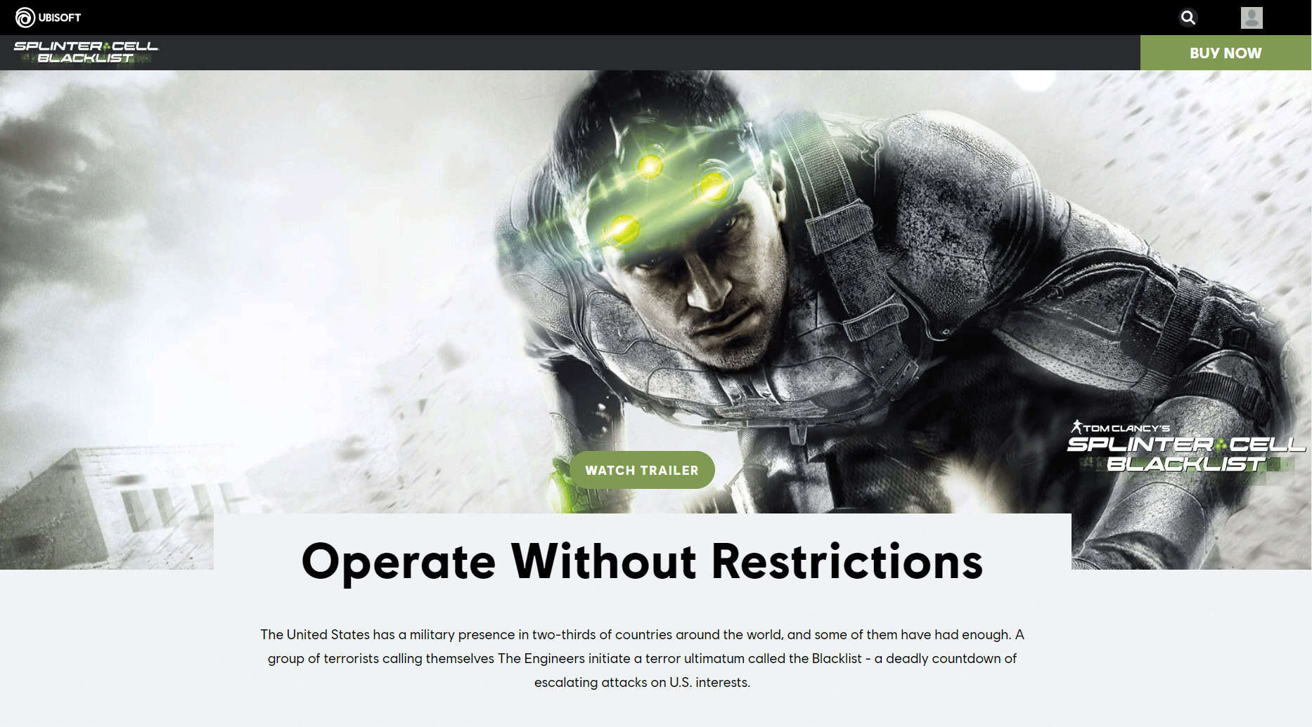 Tom Clancyโs Splinter Cell: Blacklist