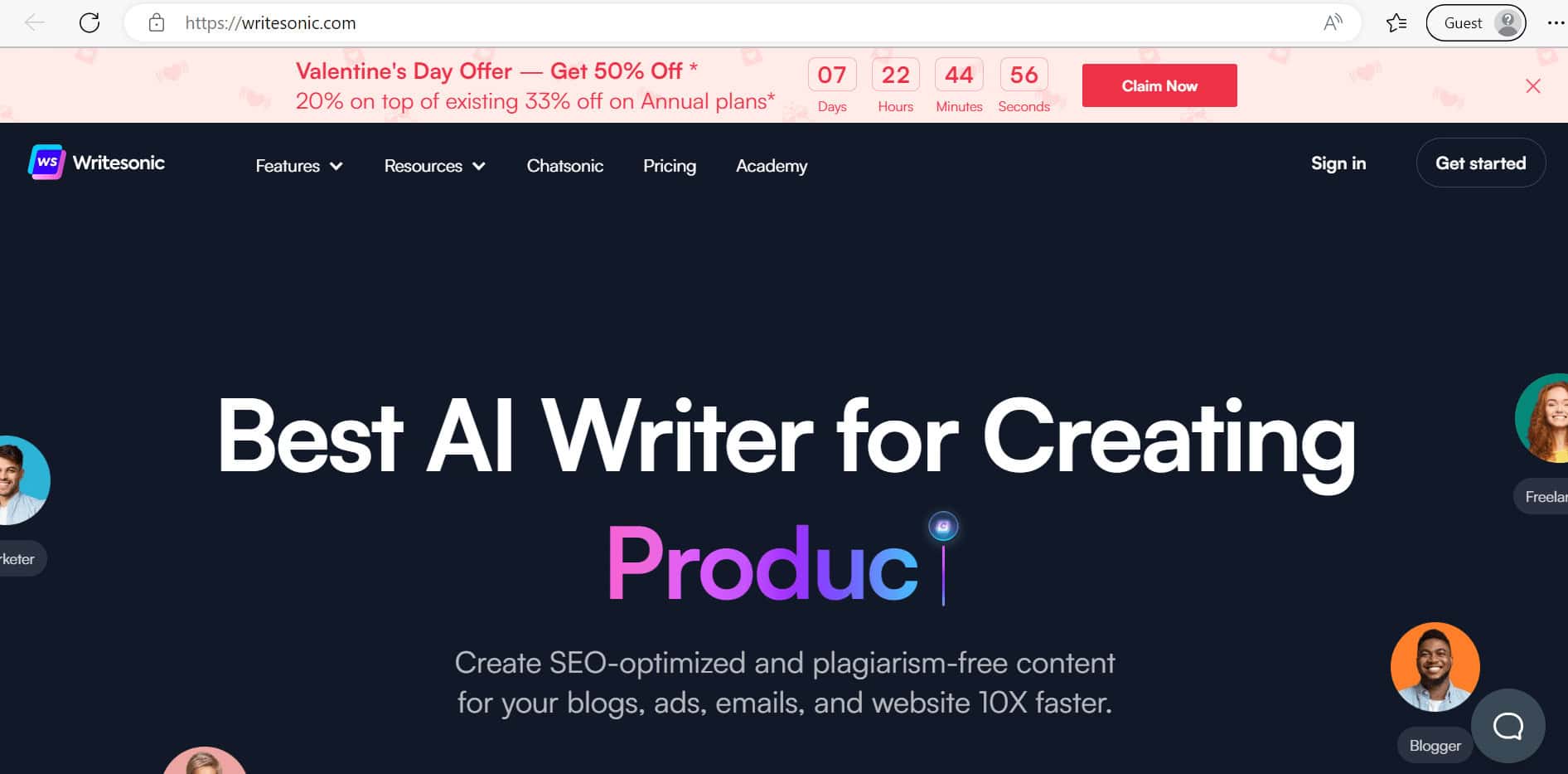 Writesonic. Top 23 Best Free AI Writing Tools