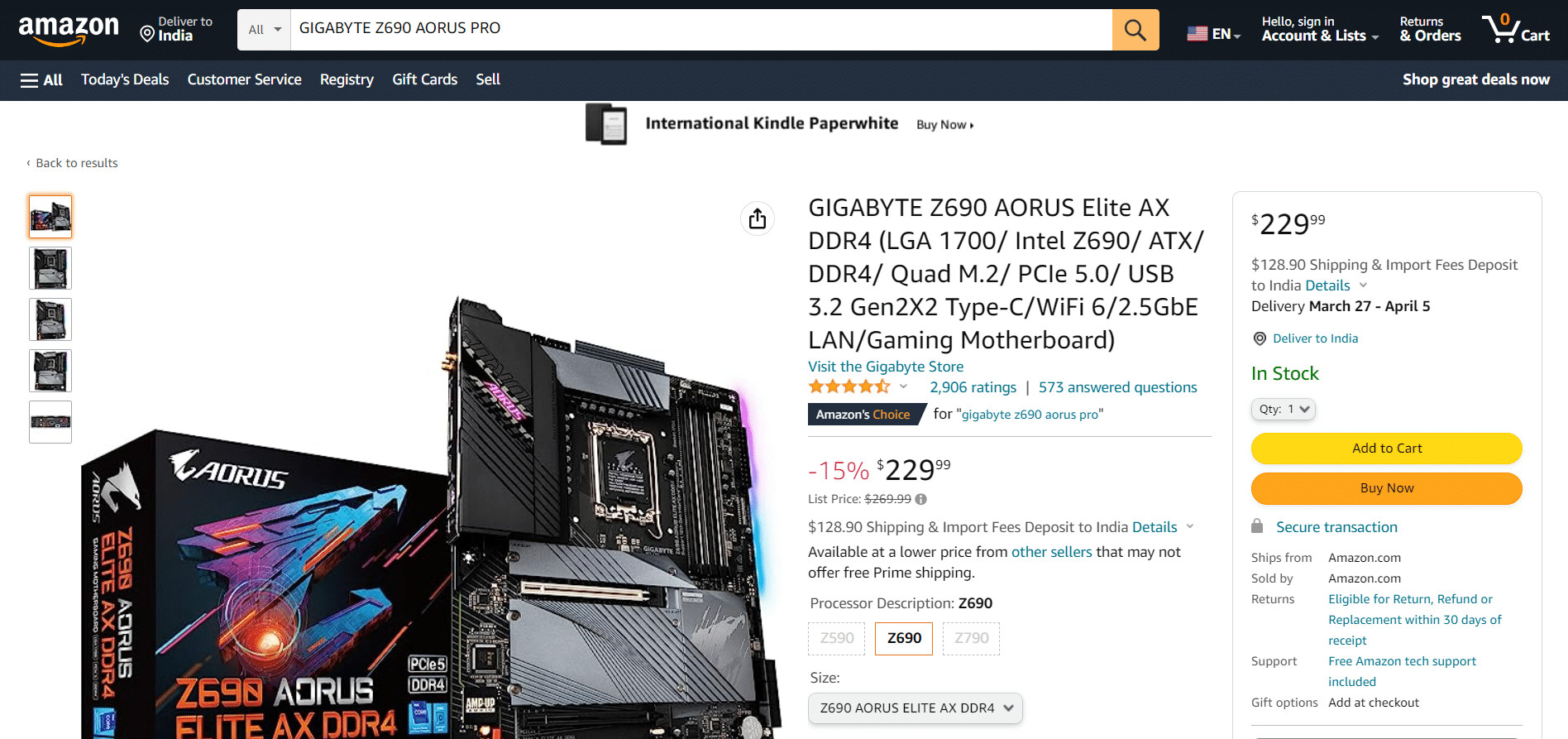 GIGABYTE Z690 AORUS PRO