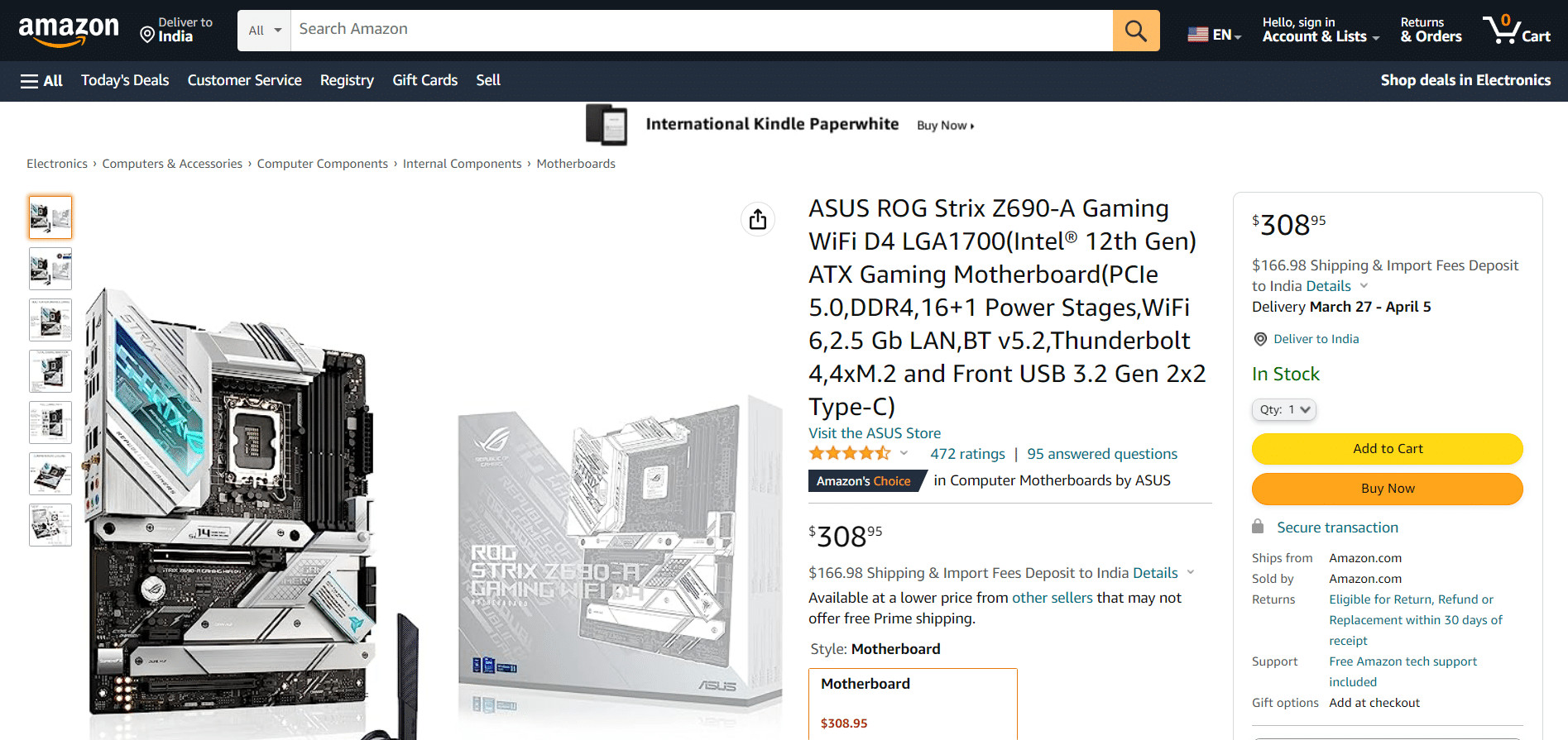 ASUS ROG Strix Z690-A Gaming Wi-Fi D4